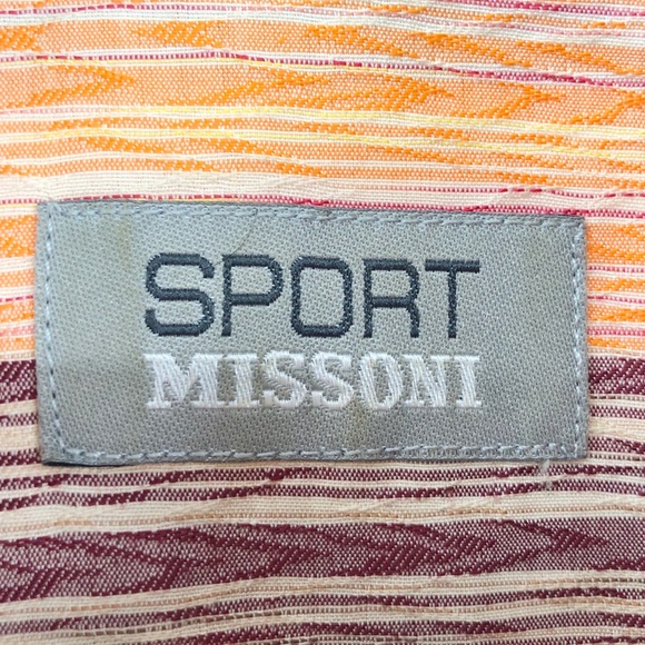 SPORT MISSONI striped button down shirt neon - Picture 8 of 11